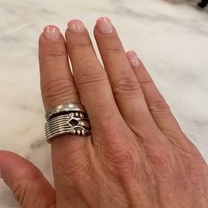 Silver Spoon Ring Size 10